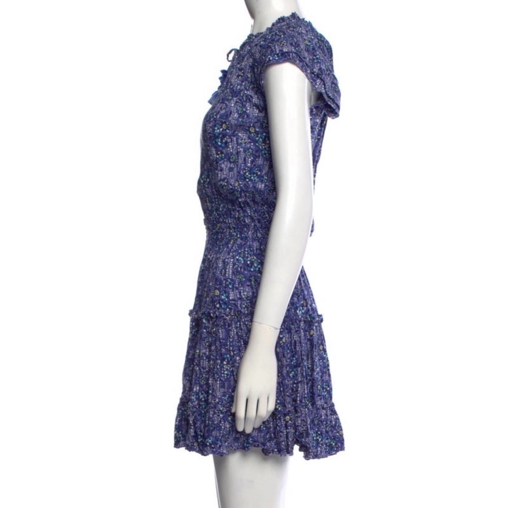 Poupette St. Barth Nava Mini Dress Blue Amarlis NWOT - Picture 9 of 11